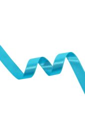 Neel Blue Double Sided Satin Polyester Ribbon Roll, 10mm x 10 Metres in Turquoise - thumbnail 3