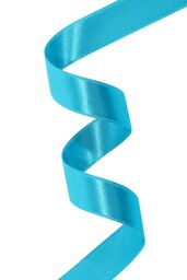 Neel Blue Double Sided Satin Polyester Ribbon Roll, 10mm x 10 Metres in Turquoise - thumbnail 4