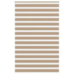Berkfield Home Elegant Zebra Blind Sand Brown 145x200 cm Fabric Width 140.9 cm P - thumbnail 2