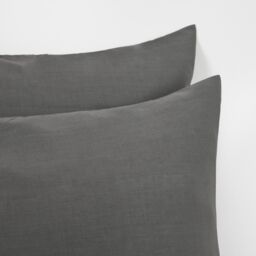 OHS 10 x Soft Polycotton Housewife Pillowcase Set in Charcoal - thumbnail 3