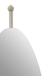 Orsina Stylish Design Oval Mirror, Mid Century Hallway Mirror, Elegant in Silver - thumbnail 3