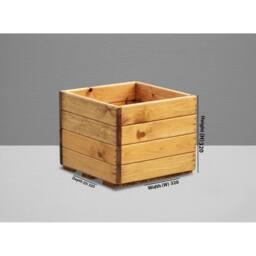 Charles Taylor Multi Pack of 3 - Regular Open Berwick Planter - Fully Assembled in Light Brown - thumbnail 2