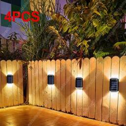 SPETLEK 4X SUPER BRIGHT SOLAR POWERED DOOR FENCE WALL LIGHTS LED in Black - thumbnail 3