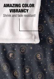 Warner Brothers Harry Potter House Constellations Blanket 152 x 127 cm in White - thumbnail 4