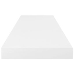Berkfield Home Floating Wall Shelves 2 pcs High Gloss White 80x23.5x3.8 cm MDF - thumbnail 5