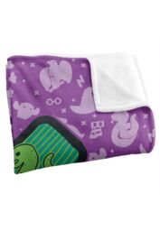 Harry Potter Cartoony Hogwarts Officially Licensed Silky Touch Super Soft Throw Blanket 152x127 cm in White - thumbnail 3
