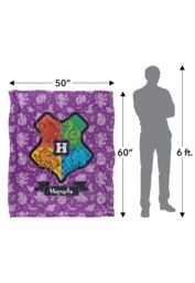 Harry Potter Cartoony Hogwarts Officially Licensed Silky Touch Super Soft Throw Blanket 152x127 cm in White - thumbnail 5