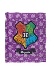 Harry Potter Cartoony Hogwarts Officially Licensed Silky Touch Super Soft Throw Blanket 152x127 cm in White - thumbnail 1