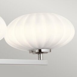 Netlighting Kichler Pim Bathroom Wall Lamp Polished Chrome 3000K IP44 in Grey - thumbnail 5