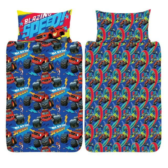 Nickelodeon Blazing Duvet Cover Set in Blue - Size: Single - image 1