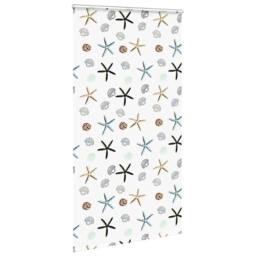 Berkfield Home Shower Roller Blind with Cassette 130x240 cm Fabric Width 126 cm in White - thumbnail 3