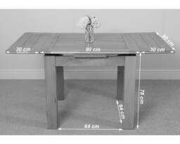 Thats Furniture Richmond 140-220cm Oak Extending Dining Table & 4 Lola Leather Chairs in Brown - thumbnail 8
