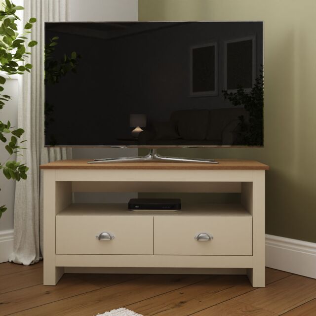 GFW Lancaster Corner TV Unit in Cream - image 1