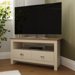 GFW Lancaster Corner TV Unit in Cream - thumbnail 2