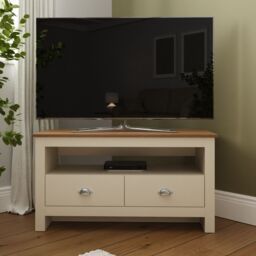 GFW Lancaster Corner TV Unit in Cream