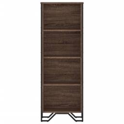 Berkfield Home Bookcase Brown Oak 50x31x137.5 cm Engineered Wood - thumbnail 4