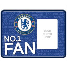 Chelsea FC No 1 Fan Photo Frame Sign in Blue