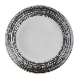 Orsina Black & White Dinner Set, 12 Piece Stoneware Dishware With Lipped Dinner Plates, Nordic Dining Ware Set - thumbnail 3
