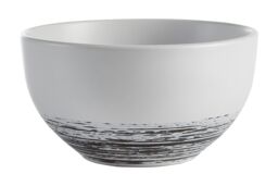Orsina Black & White Dinner Set, 12 Piece Stoneware Dishware With Lipped Dinner Plates, Nordic Dining Ware Set - thumbnail 4