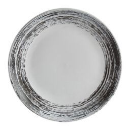 Orsina Black & White Dinner Set, 12 Piece Stoneware Dishware With Lipped Dinner Plates, Nordic Dining Ware Set - thumbnail 2
