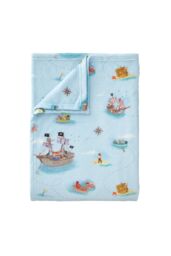 Belle & Boo 'Pirates' Cosy Fleece Blanket Throw in Blue - Size: 150 cm × 200 cm - thumbnail 3