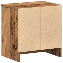 Berkfield Home Bedside Cabinets 2 pcs with Drawer Old Wood 39x28x41 cm in Brown - Size: 39 x 28 x 41 cm - thumbnail 8