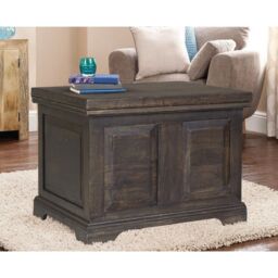 Jaipur Furniture Ltd Small Box - Mango Wood - L50 x W60 x H45 cm - Dark Finish in Brown - thumbnail 5