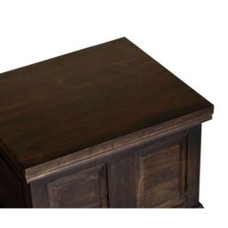 Jaipur Furniture Ltd Small Box - Mango Wood - L50 x W60 x H45 cm - Dark Finish in Brown - thumbnail 4