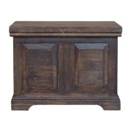 Jaipur Furniture Ltd Small Box - Mango Wood - L50 x W60 x H45 cm - Dark Finish in Brown - thumbnail 2