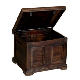 Jaipur Furniture Ltd Small Box - Mango Wood - L50 x W60 x H45 cm - Dark Finish in Brown - thumbnail 3