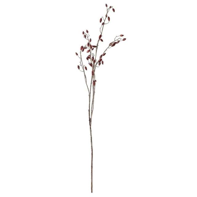 Wyld Haus Set of 3 Burgundy Rosehip Artificial Stems in Red - image 1