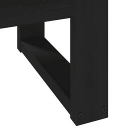 Berkfield Home Coffee Table NOAIN U-Shaped Legs 120x60x40 cm Solid Wood Pine in Brown - Size: 120 x 60 x 40 cm - thumbnail 7