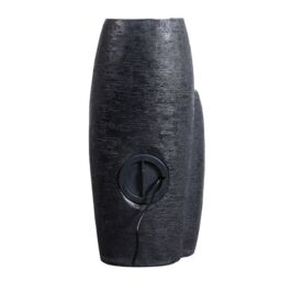 Teamson Home Garden Outdoor Water Feature, Modern 3-Tier Cascading Urn Water Fountain, With LED Lights, Black - thumbnail 3