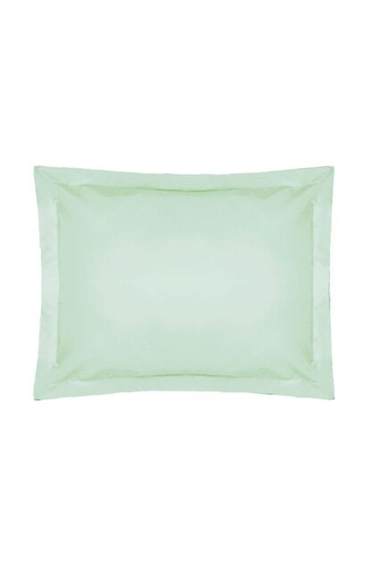 Belledorm Easy Care 200 Thread Count Cotton Polyester Percale Oxford Pillowcase in Pale Green - image 1
