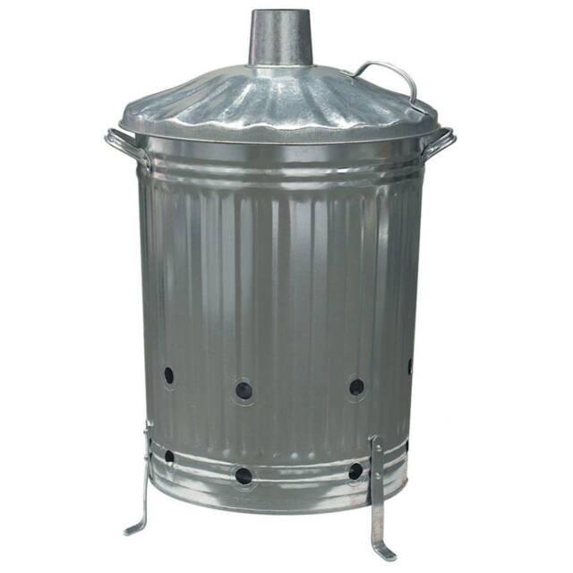 Ambassador Galvanised Incinerator in Silver - image 1