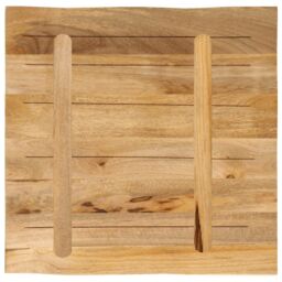 Berkfield Home Table Top Live Edge 80x80x3.8 cm Solid Wood Rough Mango in Brown - thumbnail 5