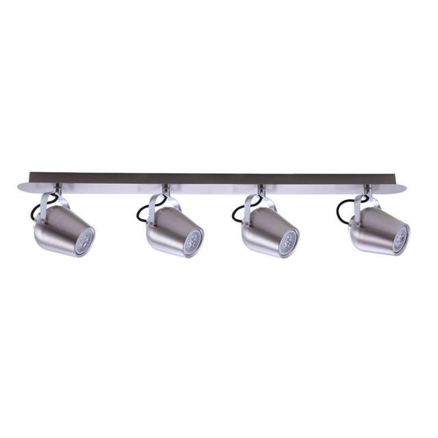 Netlighting Modern Spotlights Satin Nickel 4 Light LED GU10 in Grey