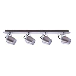 Netlighting Modern Spotlights Satin Nickel 4 Light LED GU10 in Grey