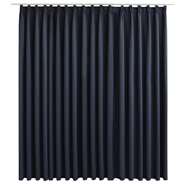 Berkfield Home Blackout Curtain with Hooks Anthracite 290x245 cm in Dark Grey - image 1