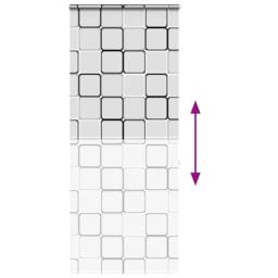 Berkfield Home Shower Roller Blind with Cassette 100x240 cm Fabric Width 96 cm in White - thumbnail 5