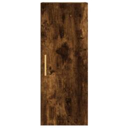 Berkfield Home Highboard Smoked Oak 34.5x34x180 cm Engineered Wood in Brown - thumbnail 8