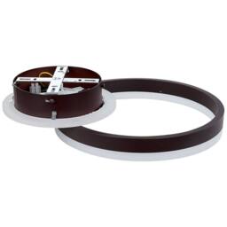 Wyld and Coco LED Ring Ceiling Light Dark Brown Aluminium - thumbnail 5