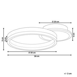 Wyld and Coco LED Ring Ceiling Light Dark Brown Aluminium - thumbnail 3