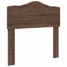 Berkfield Home Bed Frame with Headboard Brown Oak 75 x 190 cm Solid Pine Wood - thumbnail 6
