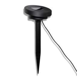 Berkfield Home Solar Bowl 3 LED Garden Lights with Spike Anchors & Solar Panel in White - thumbnail 3