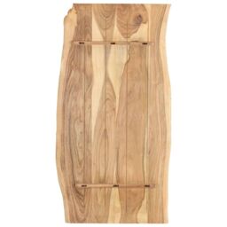 Berkfield Home Table Top Solid Acacia Wood 118x(50-60)x2.5 cm in Brown - thumbnail 2
