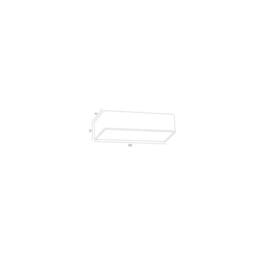 Netlighting Rodan 40cm Flush Wall Lamp Gold Shine White Finish - thumbnail 2