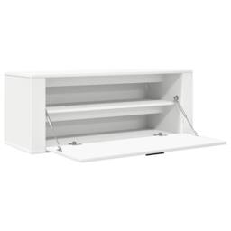 Berkfield Home Wall Shoe Cabinet White 100x35x38 cm Engineered Wood - Size: 100 x 35 x 38 cm - thumbnail 6