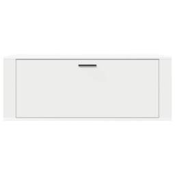 Berkfield Home Wall Shoe Cabinet White 100x35x38 cm Engineered Wood - Size: 100 x 35 x 38 cm - thumbnail 5