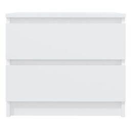 Berkfield Home Bed Cabinets 2 pcs White 50x39x43.5 cm Engineered Wood - thumbnail 4